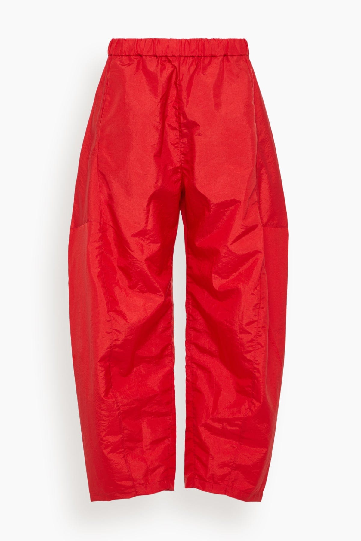 TIBI Crispy Nylon Winslow Pant in Red