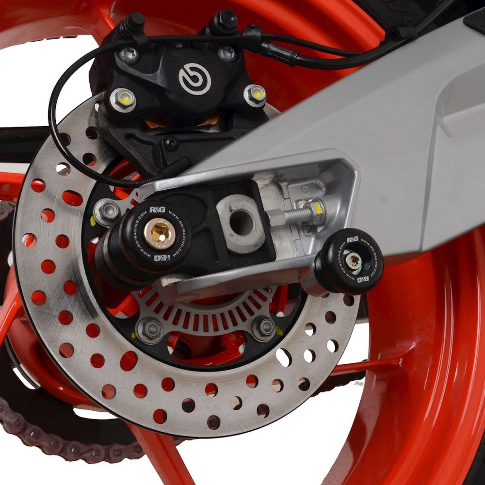 R&G Racing Black Cotton Reels For 2021 2024 Aprilia RS660
