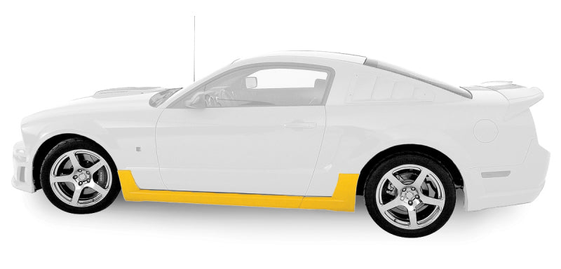 Roush 2005 2009 Ford Mustang 4.0L/4.6L Unpainted Side Skirt Kit