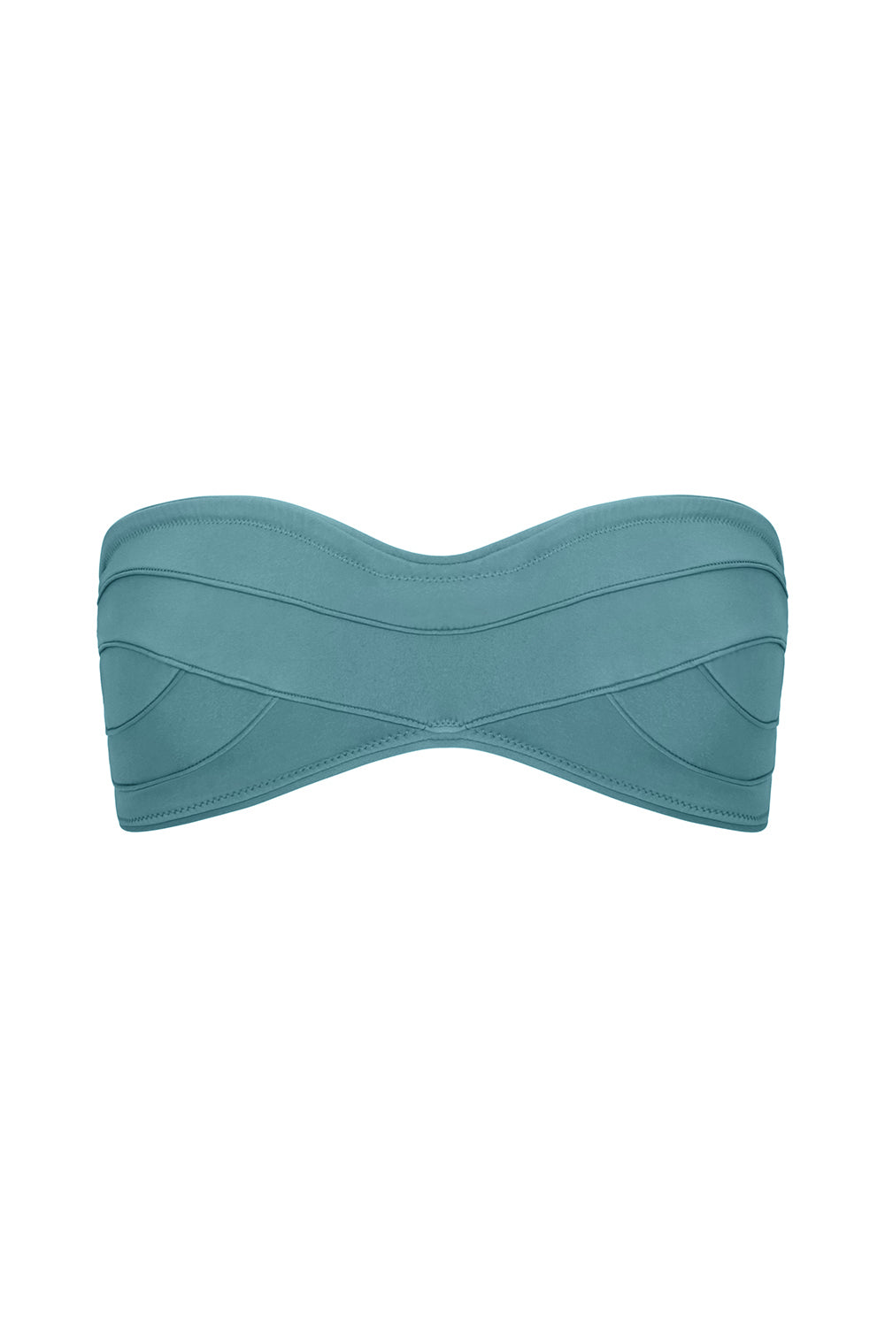TROPIC OF C sculpting deco top in cerulean compression