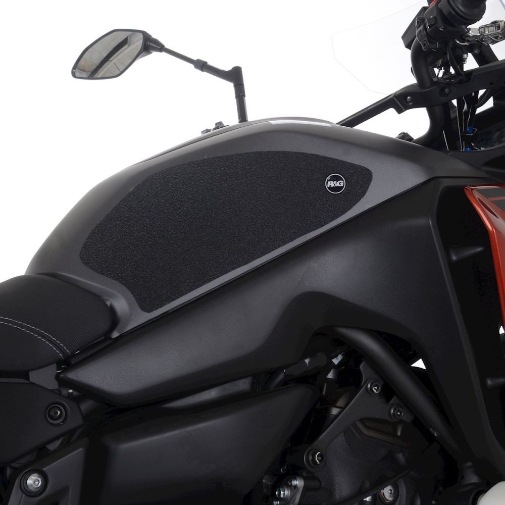 R&G Racing Black Tank Traction Grips For 2021 2024 Yamaha Tracer 7