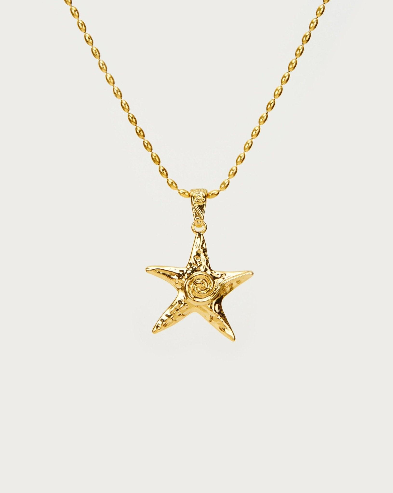 EN ROUTE JEWELRY Gold Starfish Necklace