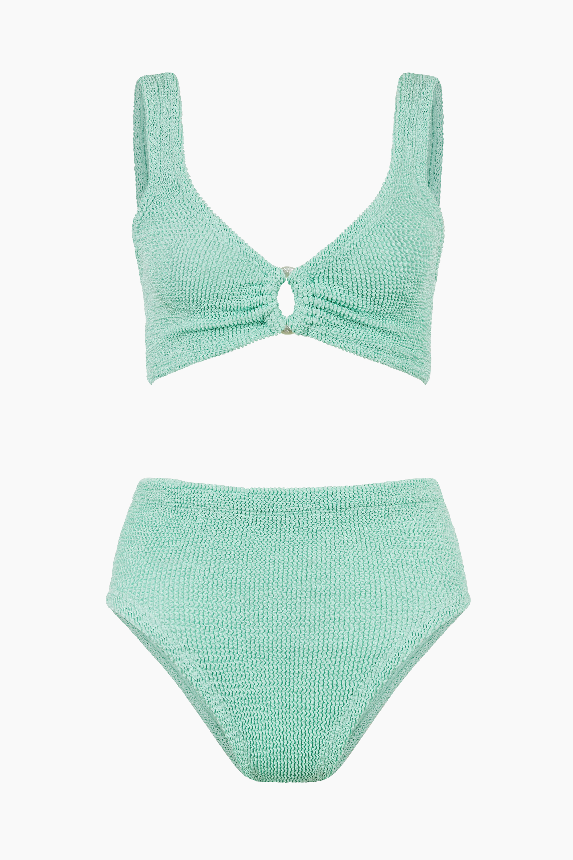Hunza G Nadine Bikini   Metallic Mint