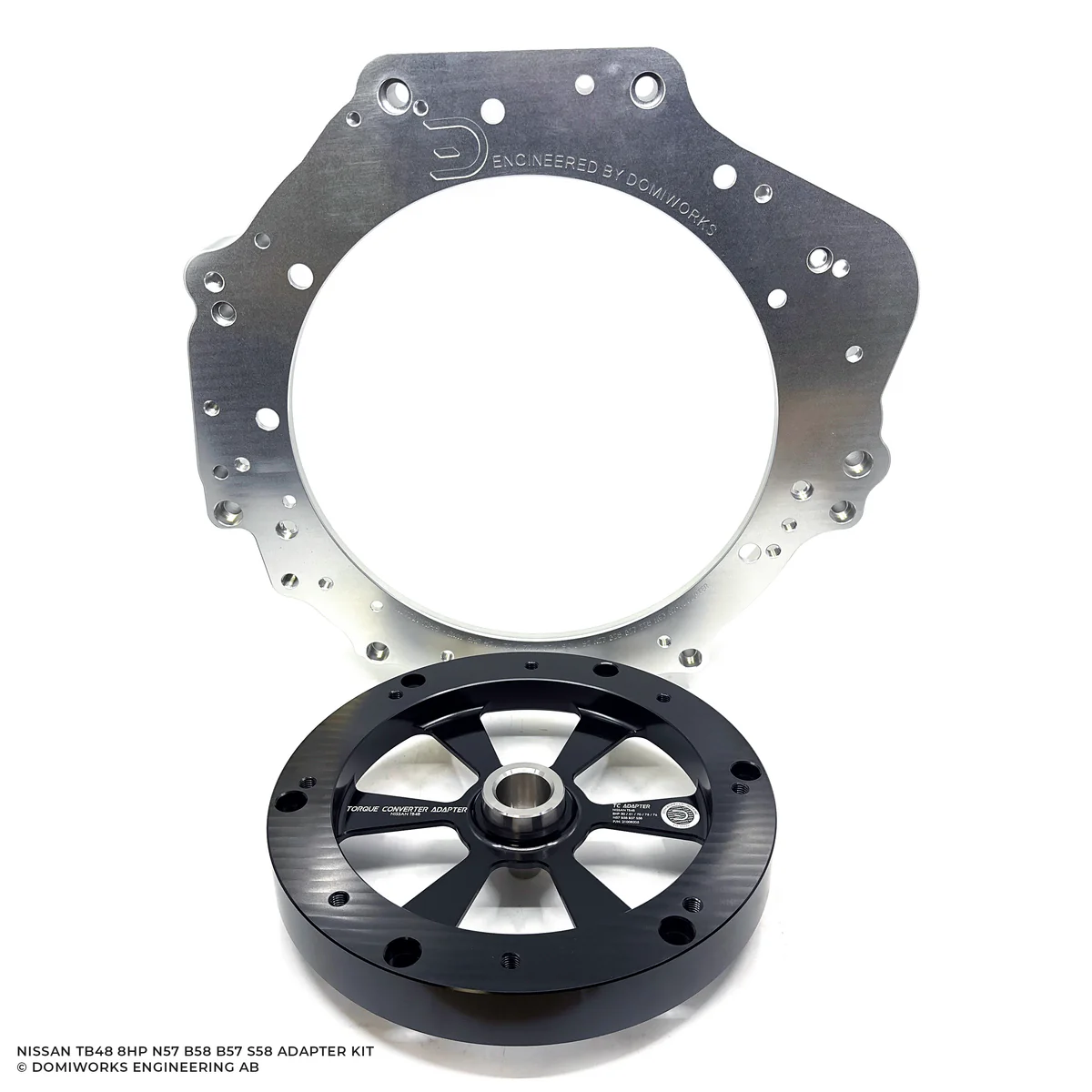DomiWorks Engineering   NISSAN TB48 TO BMW 8HP N57 B58 B57 S58 N57 N63 N74 ADAPTER KIT