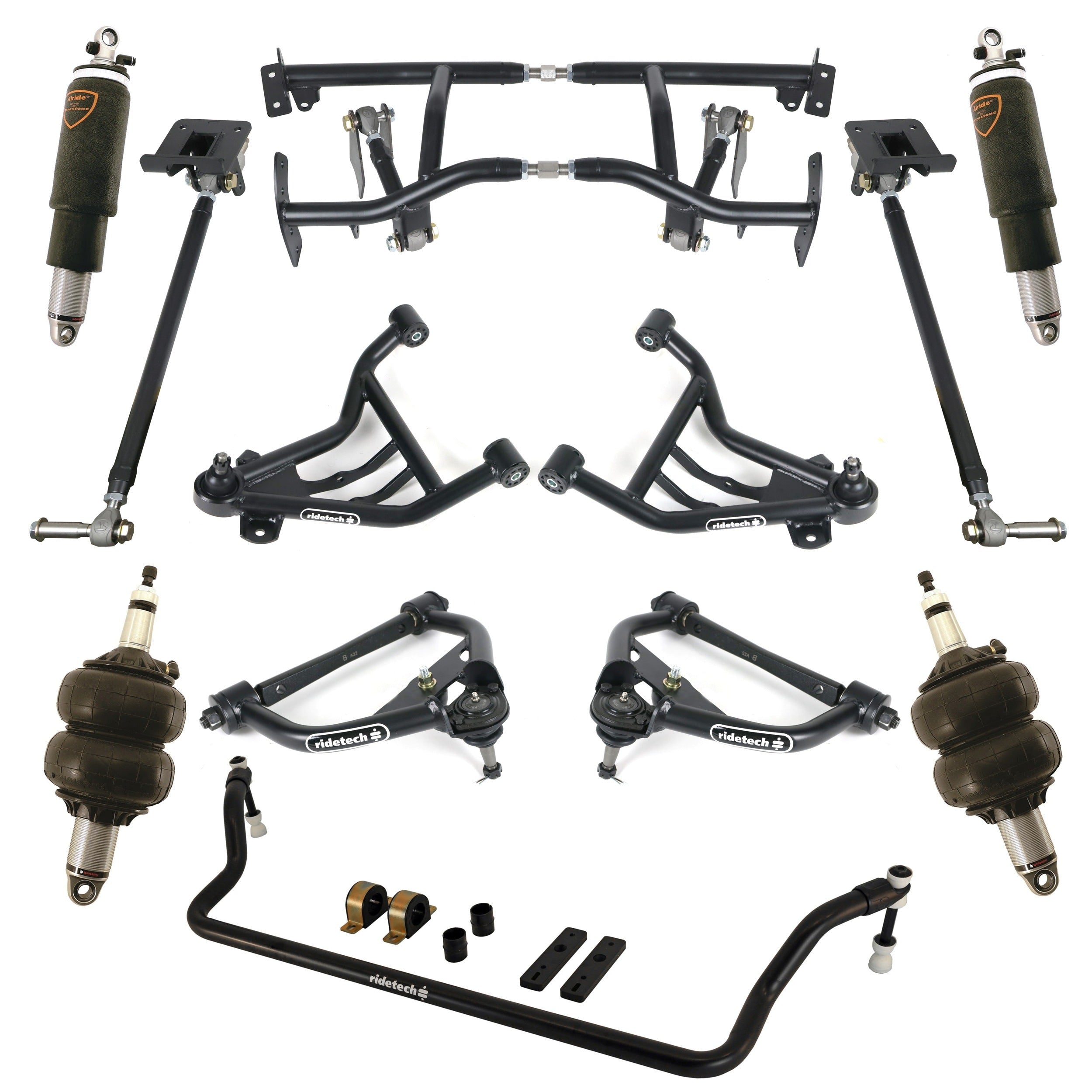 Ridetech 11170396 TQ Air Suspension System for 1970 1981 GM F Body.