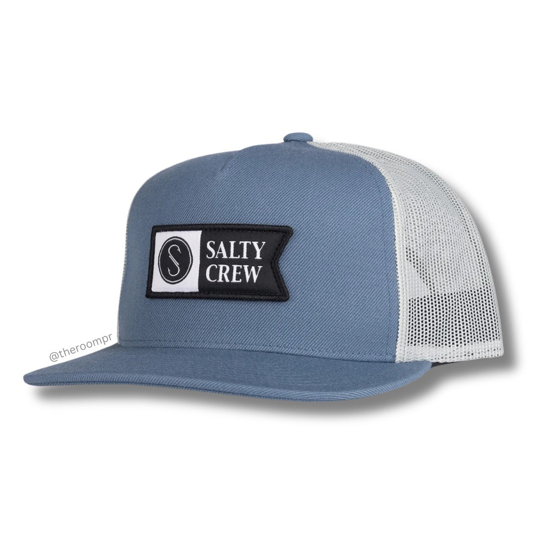 SALTY CREW MENS Salty Crew "Alpha Twill" Trucker Hat   Slate Blue