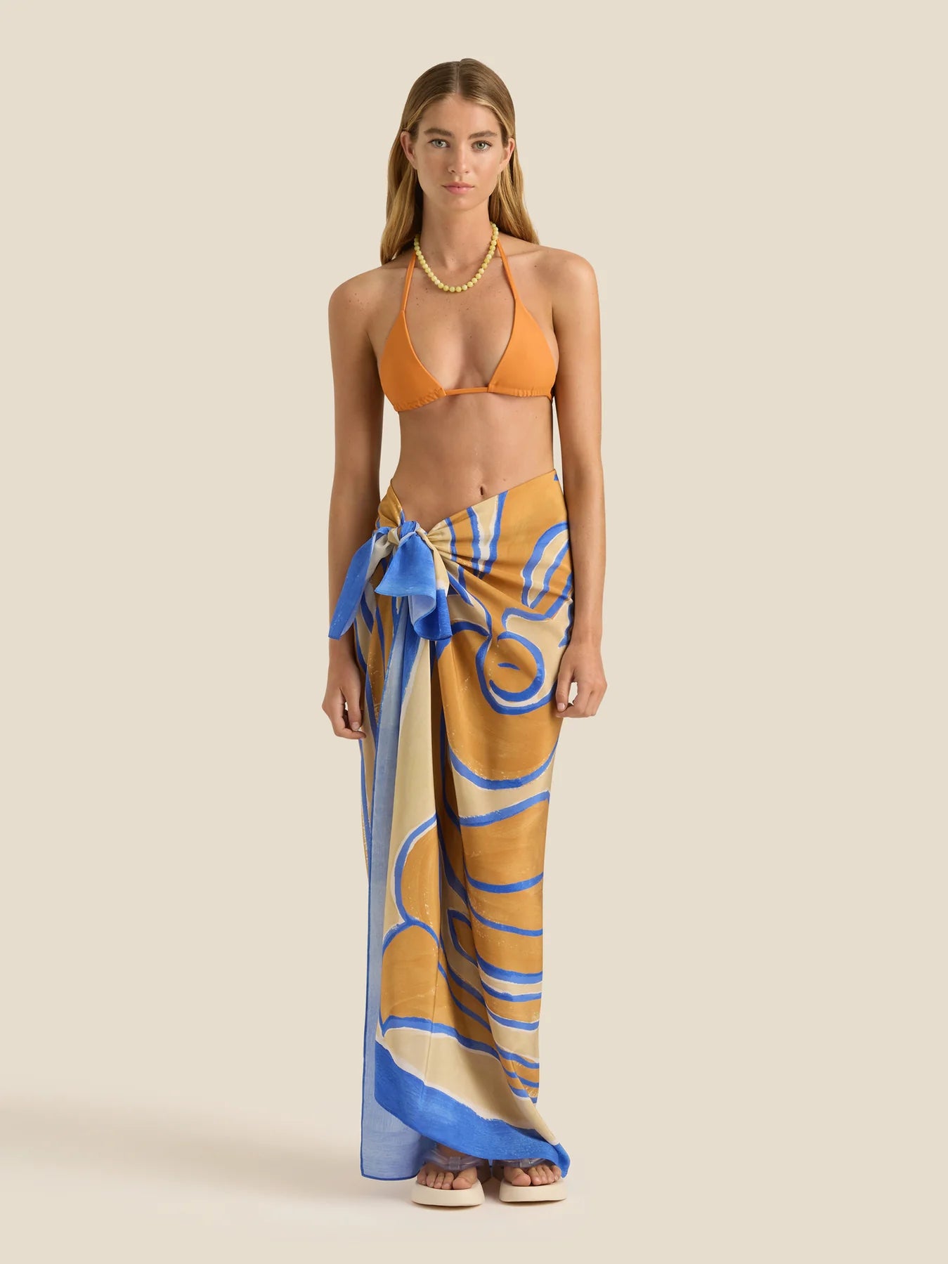 SOLEIL SOLEIL Square Pareo Siren Silk