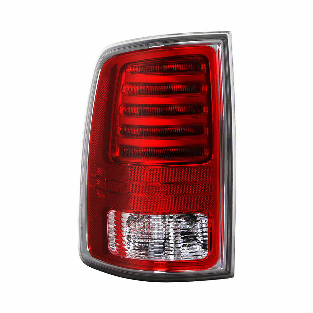 XTUNE POWER 9951282 Dodge Ram 1500 to 3500 Sport 13 18 LED Dark Red Lens Tail lIght Reverse T20(Included) OE Left