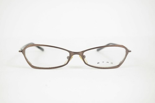 Vintage Etro Mod. VE 9372 Col. S05 52 14 135 Black Braun Oval Glasses