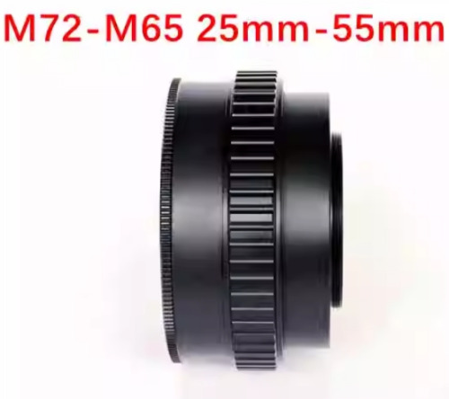 YIFENG Brass Core M72 to M65 25mm 55mm 1mm Focusing Helicoid Lens Tube Adapter
