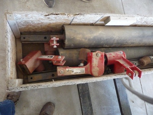 sure align tracker Flat Return roller guide conveyor belt aligning system 45"