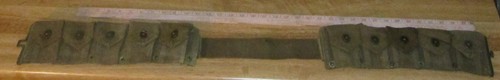 WWII genuine U.S. military issue ammo munitions cartridge belt