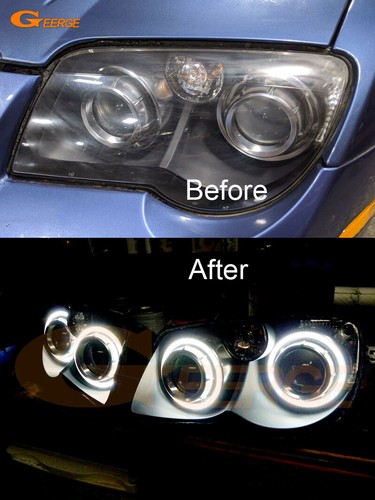 For Chrysler Crossfire A W Switchback Turn Signal LED Angel Eyes Kit Halo Rings