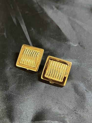 Givenchy Women Earring G Vintage Square Limited Edition VHTF Rare Popular Pro