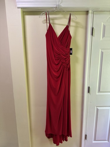 Mac Duggal 26695 Long Spaghetti Strap Gown $398