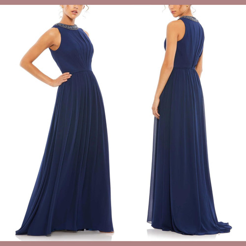 Mac Duggal 5636 Sage Green Sequined Illusion Neckline Size 4 $798