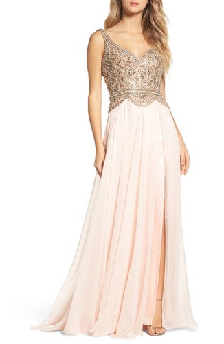 Mac Duggal 5415 $598 Floral Embellished Gown