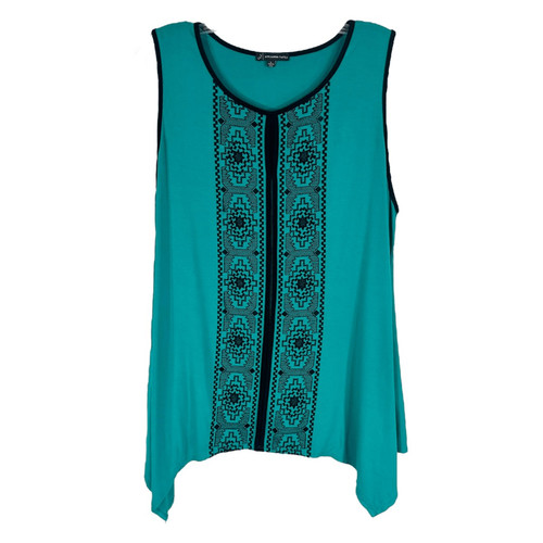 Adrianna Papell Knit Eyelet Flutter Sleeve Top
