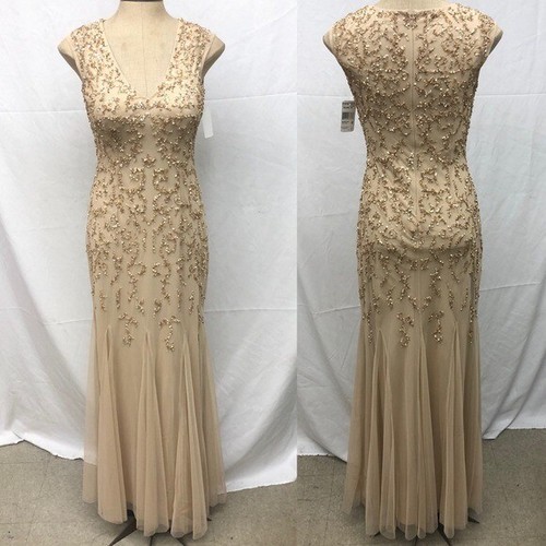 Aidan Mattox Dress Women 4 g Beaded Sequin Mini Embellished
