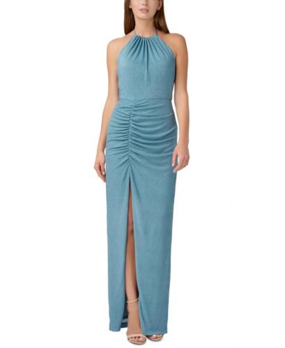 New $245 Aidan Mattox Women's Long Sleeveless Halter Maxi Dress A4406