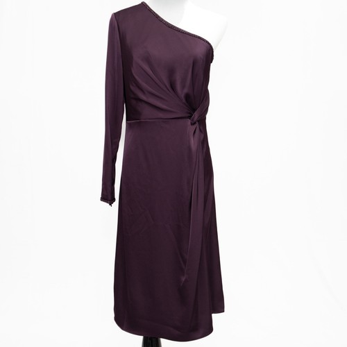 Aidan Mattox One Shoulder Tiered Gown MSRP $395