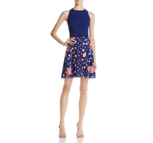 Aidan Mattox Women's G Sleeveless Halter Neckline Beaded Mermaid Gown NWT