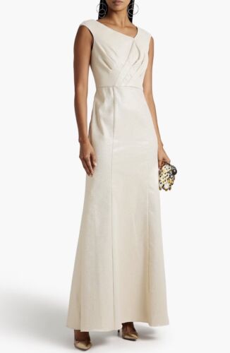 $245 Aidan Mattox 2 Women's Knee Length Sleeveless One Shoulder Sheath Dress D10