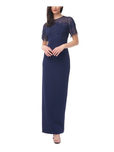 JS COLLECTIONS JS COLLECTION Womens Short Sleeve Knee Length Party Sheath Dress