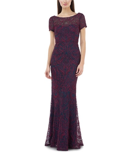 JS COLLECTIONS Womens Blue Lined Sleeveless Midi Formal Mermaid Dress 6