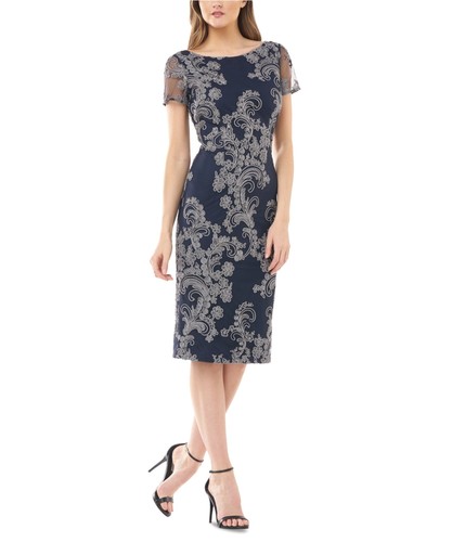 JS Collections Womens Lace Blouson Dress  blue  12