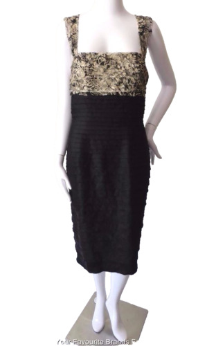 JS COLLECTIONS Sleeveless Layered Dress Size 12   14 US 8   10 FR 40 rrp $495