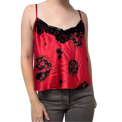 JS COLLECTIONS Vintage Victoria’s Secret Collection Camisole Tank Top Lace Red Size Medium