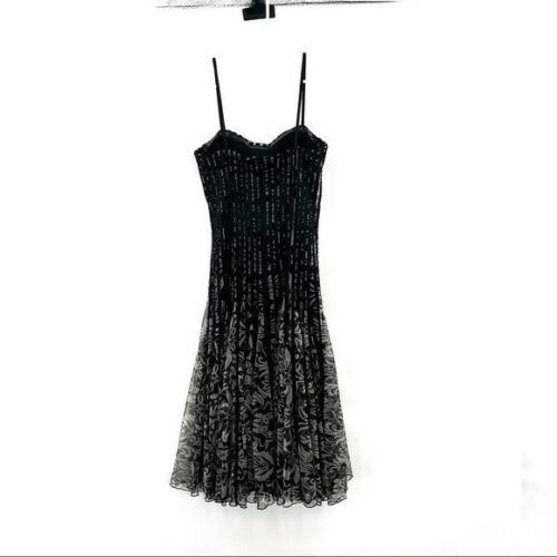 JS Collections Womens Embroidered Sheath Dress  navysilver  2XL