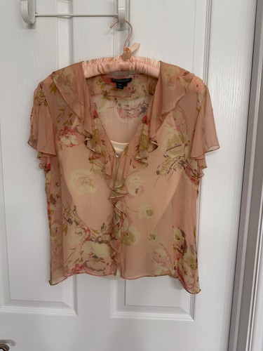 NWT Women Lauren Ralph Lauren Ivory Lace Camisole Size M