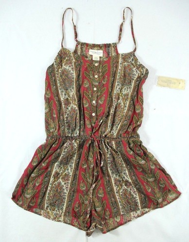 LAUREN RALPH LAUREN BNWT Ralph Lauren Denim & Supply Loose Red White Floral Top sz. L Authentic