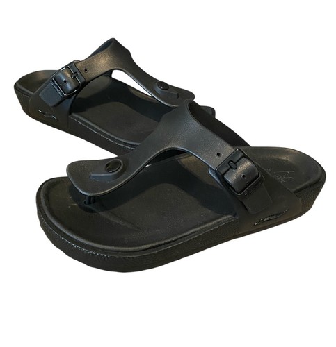 SKECHERS ARCH FIT Skechers Foamies Arch Fit Cali Breeze 2.0 Sandals Women's Sz 7 Black EXCELLENT