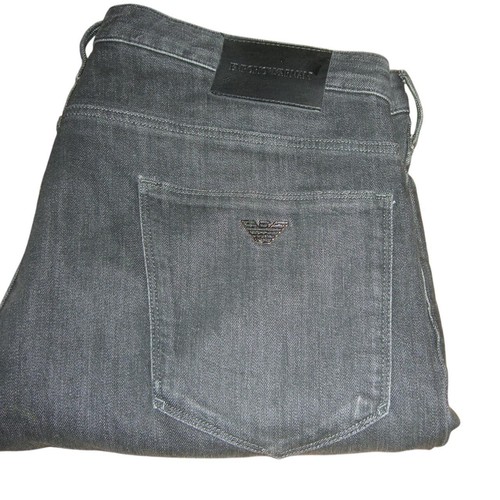 Emporio Armani Jeans J06 Slim Fit Stretch Denim W34 L32 Grey Mens 8n1j06