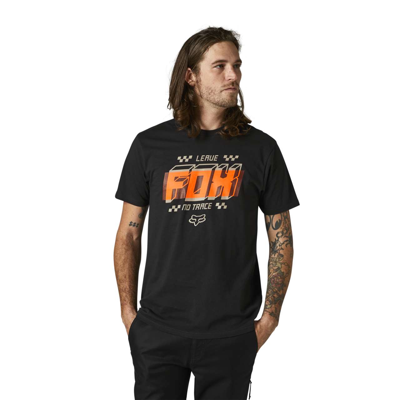 Fox Racing Overlay Premium Tee, Black, XL