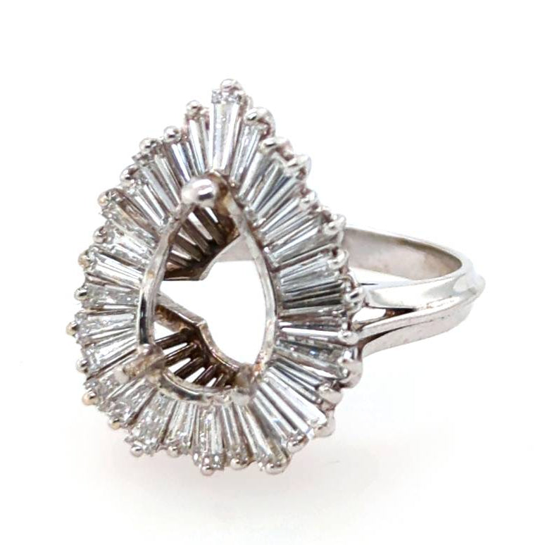 STREET 14Kt White Gold Ballerina Mounting