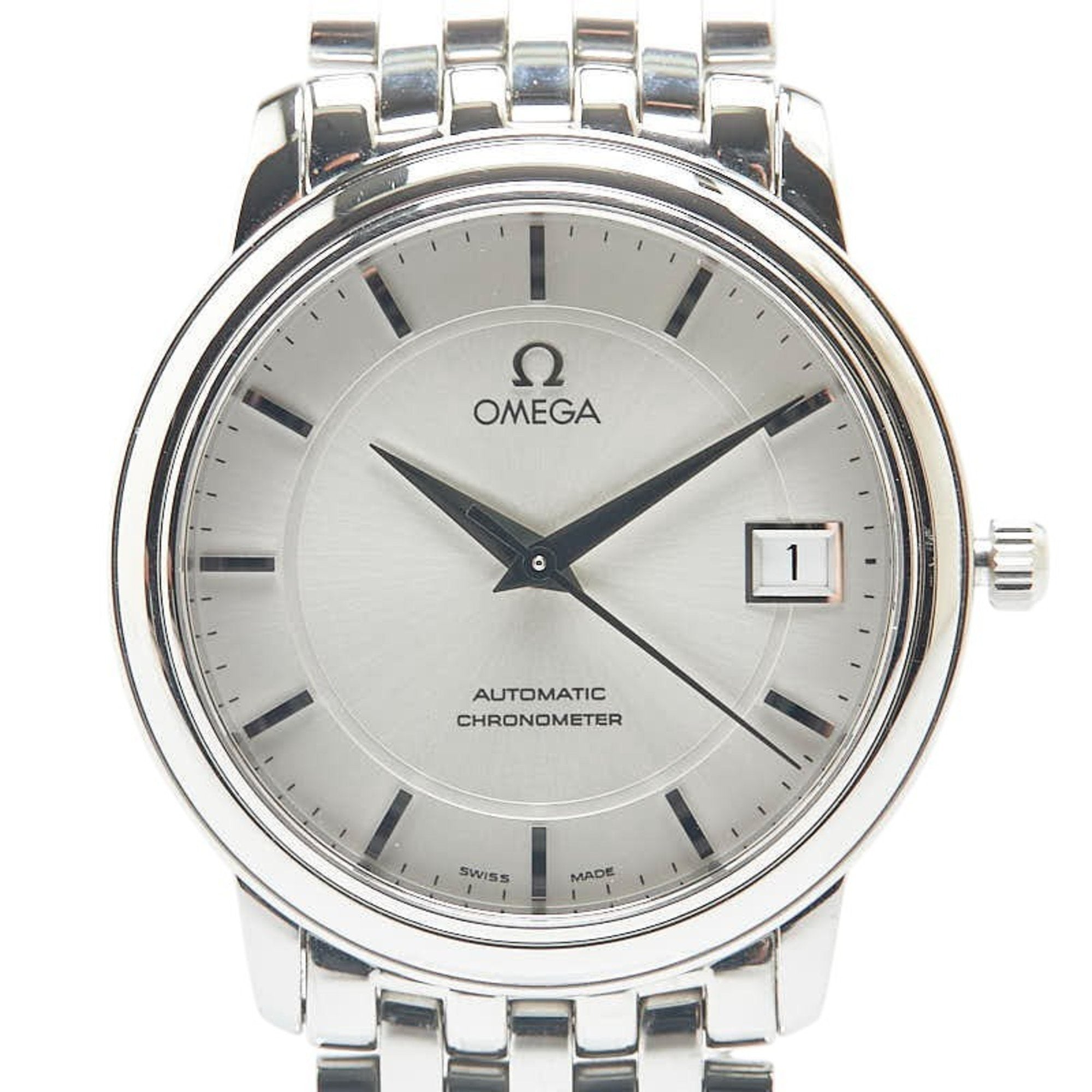 OMEGA De Ville Prestige Watch 4500.31 Automatic Silver Dial Stainless Steel Men's