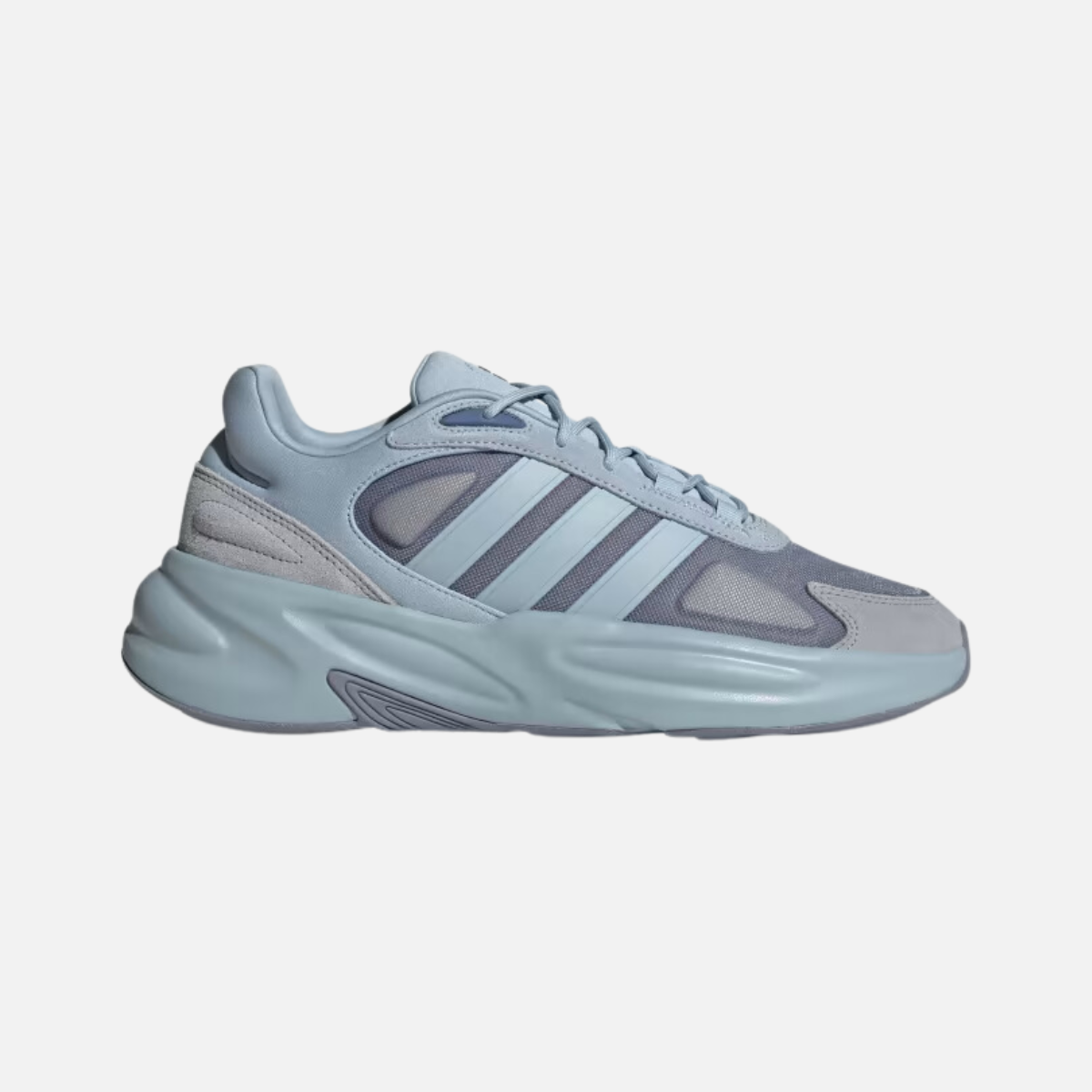 Adidas Ozelle Cloudfoam Sneaker Men's Lifestyle Shoes  Core White Cloud White Orbit Gray