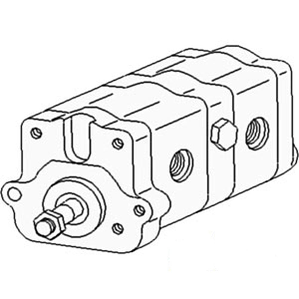 RELIABLE AFTERMARKET PARTS, INC® 3701005M91 Tandem Hydraulic Pump Fits Massey Ferguson 1080 1085 165 175 180 235