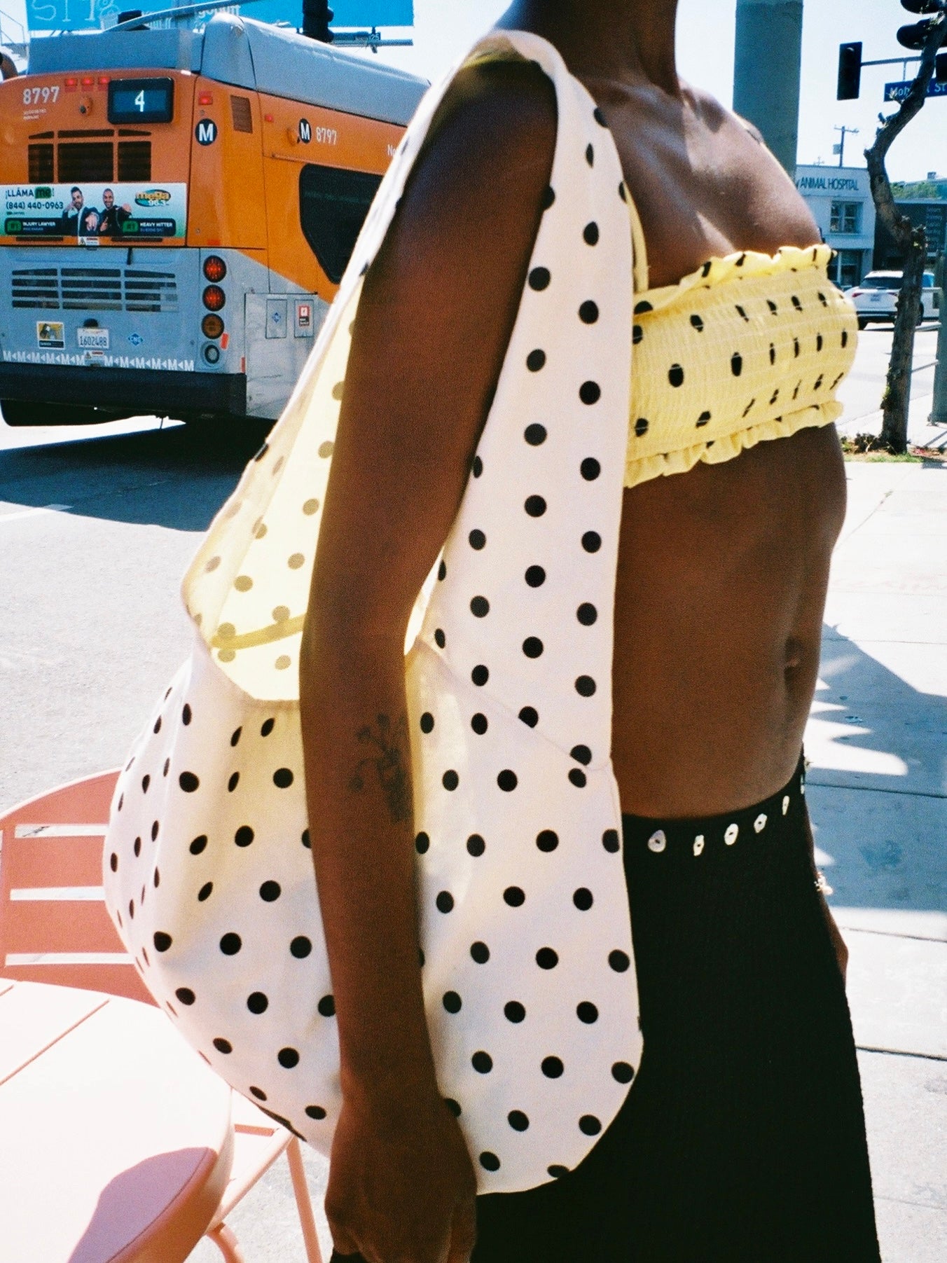 LOUCIA Polka Dot Tote   Polka Dot