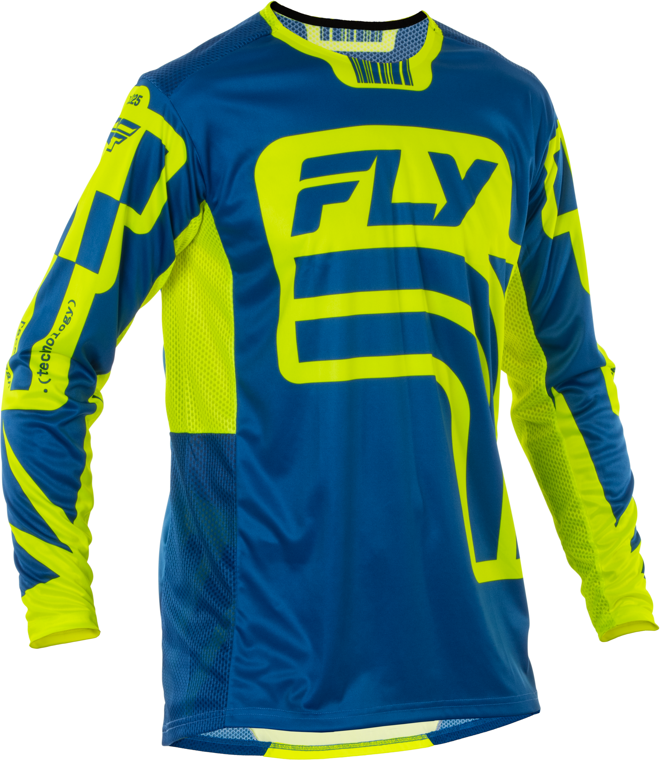 FLY RACING Lite Lancer Jersey Navy/Hi Vis 2x   Performance and Comfort