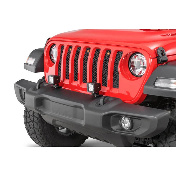 Quadratec JL LMB Heavy Duty Auxiliary Light Mount Brackets for 18 24 Jeep Wrangler JL & Gladiator JT