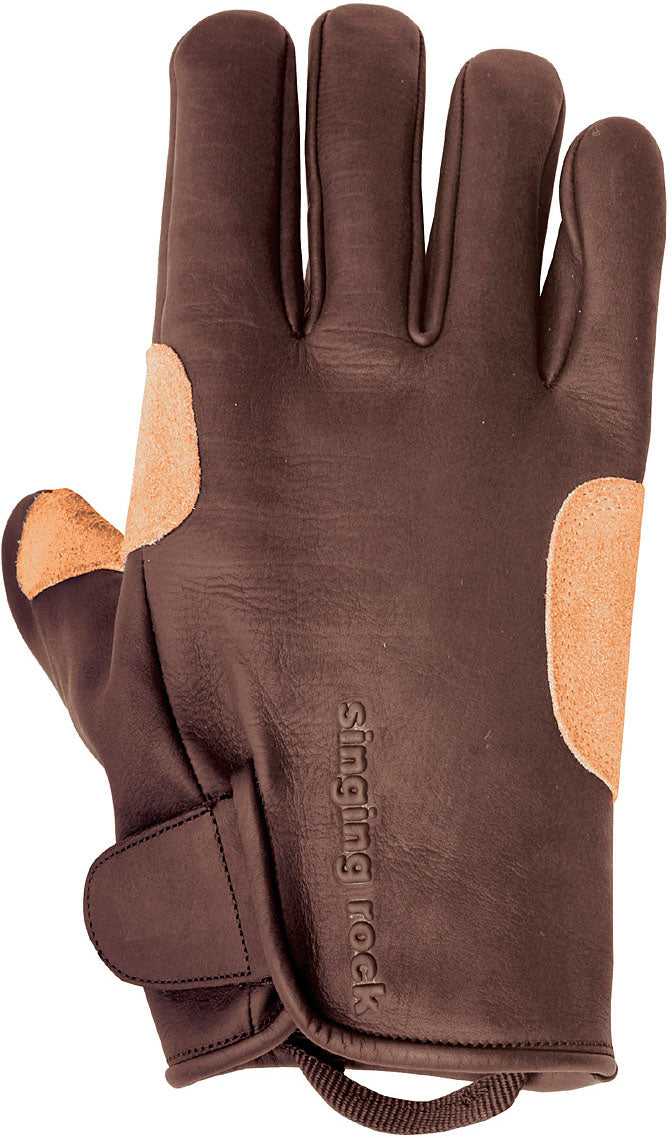 Singing Rock Grippy Leather Gloves   Size L 10 for Rigging