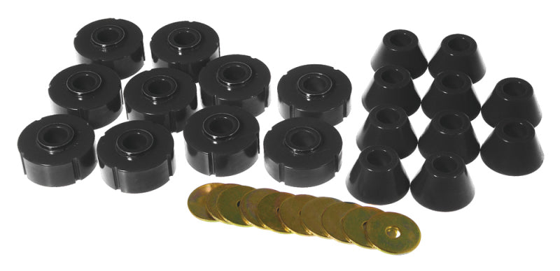 Prothane 78 80 Chevy K10 Blazer Body Mount Kit   Black