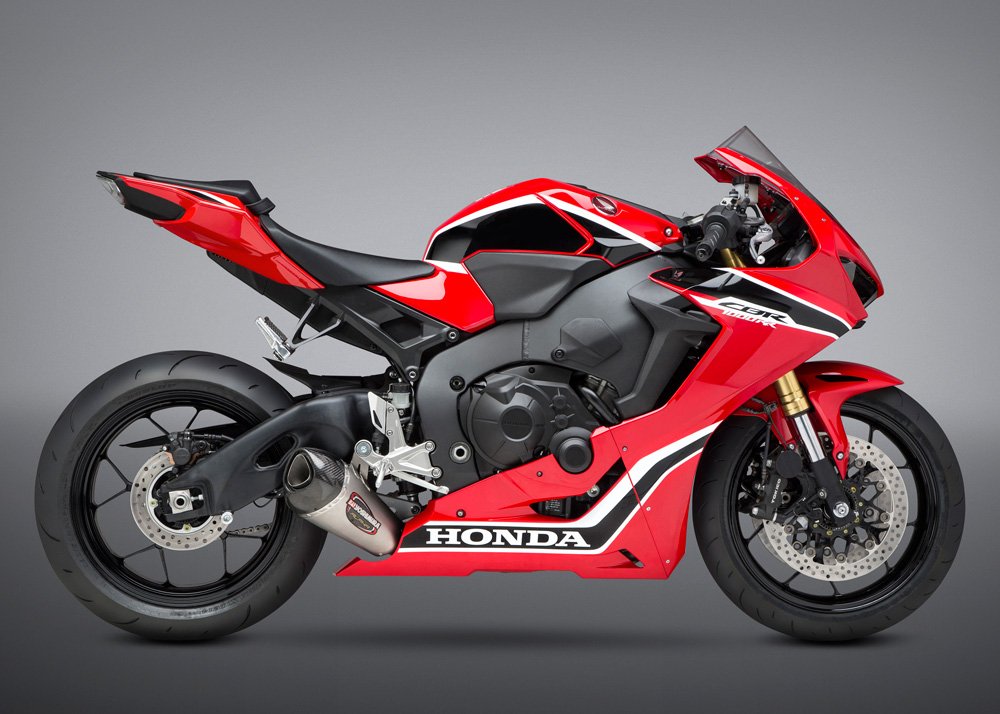 Yoshimura Alpha T Full System Exhaust (Race/Stainless Steel/Stainless Steel/Carbon Fiber/Works Finish) For 17 18 Honda Cbr1000Rr 12202AP520