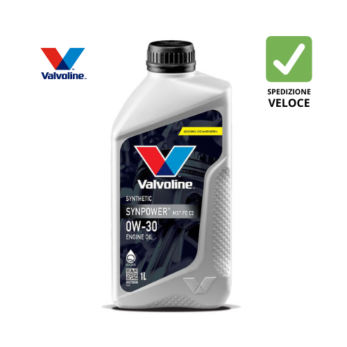 ✅ 907866 VALVOLINE   SYNPOWER MST FE C2 0W30 – OLIO MOTORE SINTETICO PER BMW, FORD, FIAT, DIESEL E BENZINA CON DPF/GPF