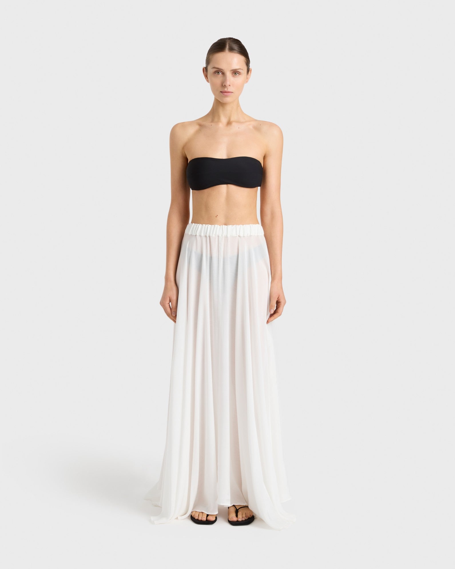 BONDI BORN Cremona Maxi Skirt White